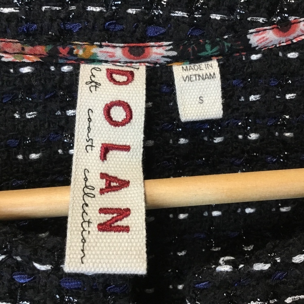 Anthropologie Dolan Tweed Peplum Open Jacket. - Picture 7 of 9